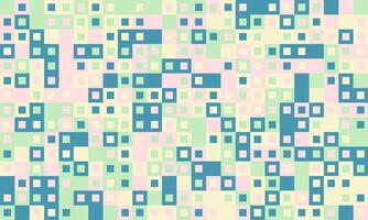 Abstract pastel square pattern. Modern geometric design ideal for website backgrounds, textiles, or digital art. Represents data, technology, or connectivity. vector