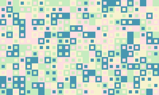 Abstract pastel square pattern. Modern geometric design ideal for website backgrounds, textiles, or digital art. Represents data, technology, or connectivity.