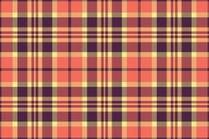 Packing seamless plaid tartan, repetitive background texture. Trousers fabric pattern check textile in red and dark colors. vector
