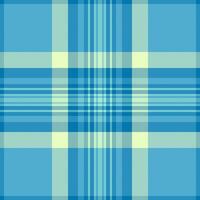 1950s pattern background tartan, customer check texture plaid. Linen textile fabric seamless in cyan and light colors. vector