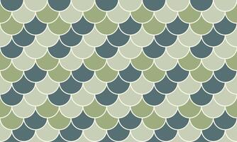 Elegant seamless pattern featuring overlapping scales in muted greens and blues. Ideal for textile design, website backgrounds, or any project requiring a sophisticated, subtly textured visual. vector