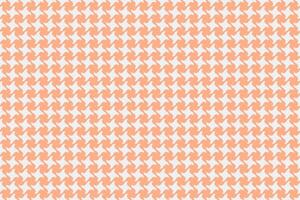 Elegant coral pink houndstooth pattern on white background. Perfect for textile design, fashion, website backgrounds, or any project needing a sophisticated and stylish texture. vector