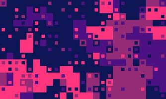 Abstract pixel art background. Vibrant pink and purple squares create a dynamic, digital camouflage effect. Perfect for tech, gaming, or futuristic designs. vector