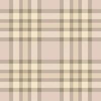 Elegant neutral plaid pattern in beige and taupe tones. Perfect for textile design, website backgrounds, or stationery. vector