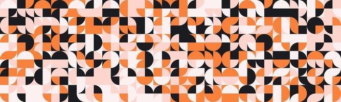 A pattern of black and orange squares vector