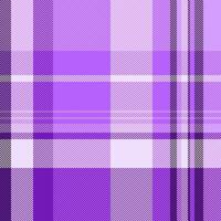Mens shirt texture tartan textile, production fabric plaid . Graph background seamless pattern check in violet and light colors. vector