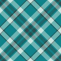 Fibre textile texture seamless, tech background plaid. Trim check tartan fabric pattern in cyan and light colors. vector