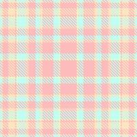 Kingdom textile background plaid, pyjamas fabric check . Season seamless pattern texture tartan in light and bisque colors. vector