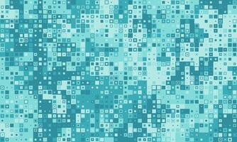 Abstract teal square mosaic pattern. Perfect for tech, digital, or modern design projects. Represents data, connection, or technology. vector