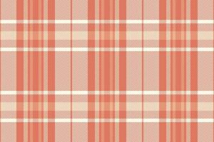 Elegant coral and cream plaid pattern. Perfect for textile design, apparel, website backgrounds, or crafting projects. vector