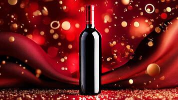 A red wine bottle photo