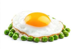 Fried rice combo, egg, peas photo