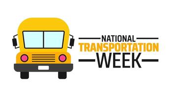 National Transportation Week background banner or poster design template. observed every year in May. Holiday concept. Use to any Template, card, poster, placard, template. vector