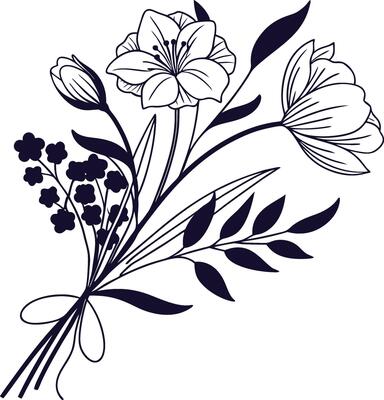 花卉图09 剪纸风花卉边框背景背景图片下载_2912x1632像素JPG格式_编号