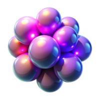 inspired tropical A cluster of luminous orbs in varying sizes and colors, emitting a bright, pulsating glow, rave lighting with motion blur, Psychedelic style original png