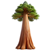 rare avant garde A giant sequoia tree reaching towards the sky. Imposing scale, detailed bark texture authentic png