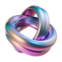 iconic mid century Fluid metallic ribbons intertwining and flowing, reflecting a neon gradient, with soft diffuse lighting, in an art deco style top tier png