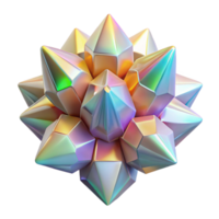 joyful beautiful A cluster of crystalline structures, refracting a rainbow of colors under a bright, white light. Geometric abstraction style ultra HD png