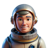 radiant nostalgic surreal Portrait of a determined astronaut in a spacesuit, bright sunlight reflecting off the helmet, photorealistic style expertly shot png