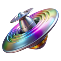 passionate enchanting A sleek, chrome spaceship piercing through a wormhole, swirling vortex of vibrant colors, dynamic and energetic, digital art style studio quality png