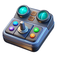 dynamic impressive A futuristic control panel with glowing buttons and dials, dim lighting, science fiction style authentic png