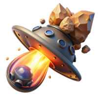 gorgeous remarkable A spaceship escaping a collapsing star, fiery explosion in the background, dramatic and intense, space opera style png