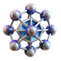 pristine organic A group of nanobots assembling a complex molecular structure, bright, clinical lighting, scientific illustration style gallery standard png