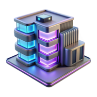 gorgeous distinguished A futuristic, modular apartment complex, sleek and minimalist design, neon accent lighting, cyberpunk style, png