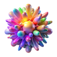 whimsical impressive A chaotic explosion of colorful particles, illuminated by a bright, flashing light. Abstract expressionism style premium png