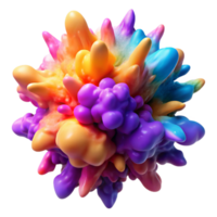 immaculate remarkable A chaotic explosion of vibrant pigments, frozen in time, with dramatic chiaroscuro lighting, in a surrealist style png