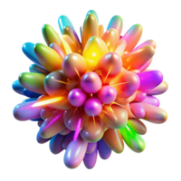 signature nordic A chaotic explosion of colorful particles, illuminated by a bright, flashing light. Abstract expressionism style museum quality png