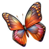 bold mesmerizing A close up of a butterfly s wing, showcasing its intricate patterns. Macro photography, vibrant colors premium png