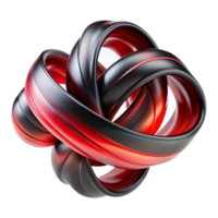 immaculate passionate classic Intertwined ribbons of light in shades of deep red and black, flowing and dynamic, illuminated by a pulsating, rhythmic glow. Abstract Expressionism style professional png