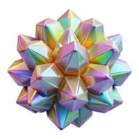 glorious notable A cluster of crystalline structures, refracting a rainbow of colors under a bright, white light. Geometric abstraction style png