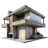 captivating renaissance A modern, concrete bunker house, minimalist design, harsh shadows, brutalist architecture, original png