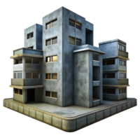 breathtaking harmonious creative A Brutalist concrete apartment complex, harsh shadows, overcast sky, dystopian atmosphere, photorealistic, flawless png