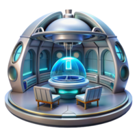 exquisite remarkable A futuristic spaceship interior, sleek and minimalist design, science fiction style, digital art, png