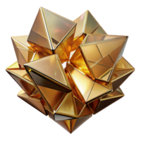 mesmerizing reflective abstract Fractured glass shards in shades of gold and bronze, reflecting light in complex patterns, dramatic lighting with high contrast, Art Deco style 8K png