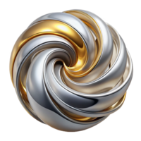 energetic radiant A swirling mass of liquid metal in shades of silver and gold, dynamic lighting with reflections, Abstract Expressionism style sharp png
