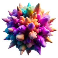 quintessential rustic A chaotic explosion of vibrant pigments, frozen in time, with dramatic chiaroscuro lighting, in a surrealist style professional png