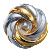 hypnotic dynamic urban A swirling mass of liquid metal in shades of silver and gold, dynamic lighting with reflections, Abstract Expressionism style genuine png