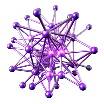skön fredlig kust en komplex nätverk av förgrening rader liknar en neuralt nätverk, lysande med en vibrerande lila ljus, skarp fokus med hög kontrast, bio konst stil Galleri standard png