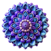 glorious ethereal gothic A complex fractal pattern in shades of blue and purple, intricate details with high contrast, Mathematical Art style handcrafted png