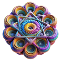 splendid exemplary Fractal architecture, infinite repeating patterns, vibrant colors, psychedelic, abstract style png