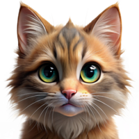 dramatic harmonious geometric Portrait of a playful kitten with fluffy fur, bright eyes, and a curious expression. Warm, soft lighting. Realistic animal portrait style precision png
