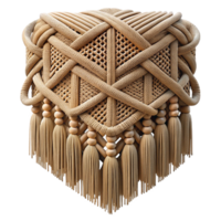 beautiful elegant An intricate tapestry of woven threads, with varying thicknesses and textures, creating a complex, layered pattern. Macrame style 8K png