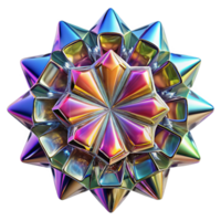 splendid inspired A kaleidoscope of fragmented, mirrored surfaces, reflecting distorted, abstract shapes, with a bright, multi colored light source png