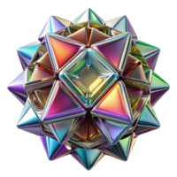 bold wonderful A kaleidoscope of fractured, mirrored surfaces reflecting a spectrum of neon hues, bathed in a cool, diffused light. Surrealist style authentic png
