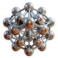 wonderful mysterious abstract A group of nanobots assembling a complex structure, shimmering metallic particles, dynamic lighting, abstract style crisp png