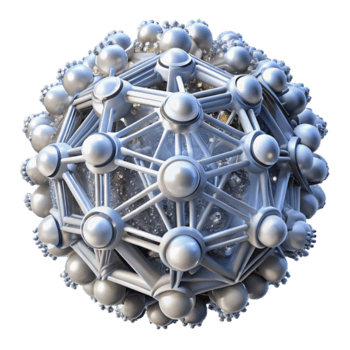 quintessenza Gotico un' sciame di nanobot formatura un' complesso, geometrico struttura, illuminato di un etereo, bianca luce, futuristico e astratto stile professionale png